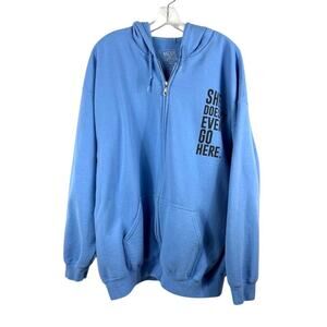 Mean Girls XXL 2XL Fill Zip Hoodie She Doesn't Even Go Here